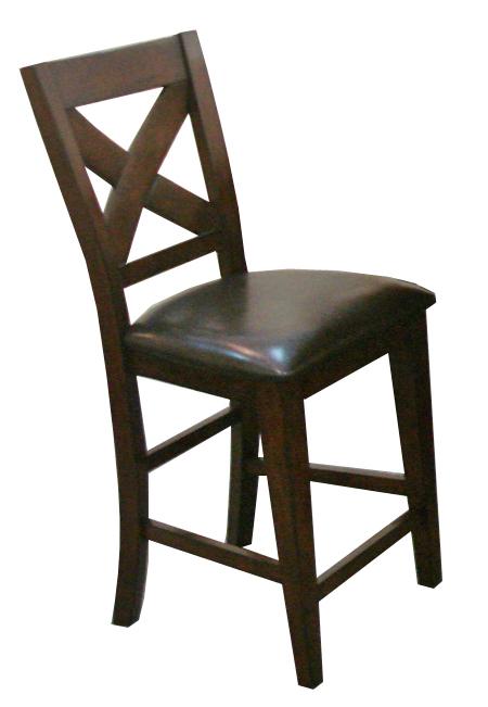 Montreal Cross Back Barstool with Upholstered Seat Williams